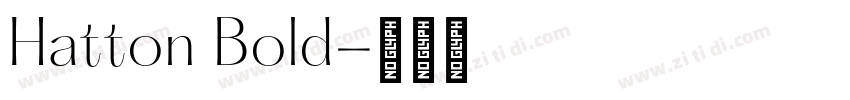 Hatton Bold字体转换